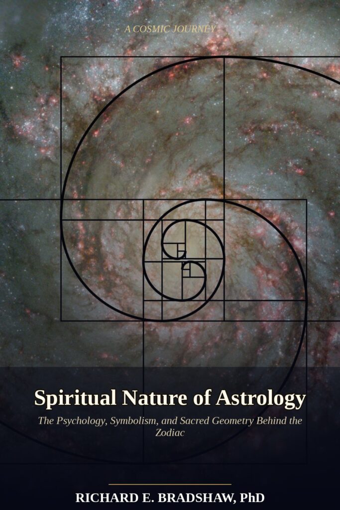 Spiritual Nature of Astrology book cover - zodiac wheel over spiral galaxy